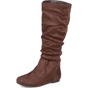 Journee Collection Women's Rebecca-02 Fashion Over The Knee Boots Brown Size 7